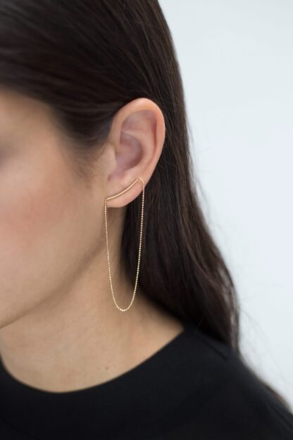 saskia diez Gold Melting Earrings