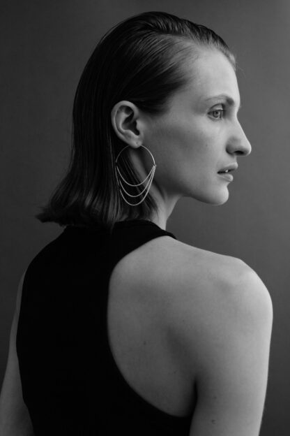 saskia diez GRAND multi-chained hoop