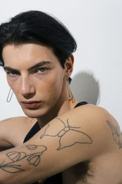 Saskia Diez Long LOOP Earrings