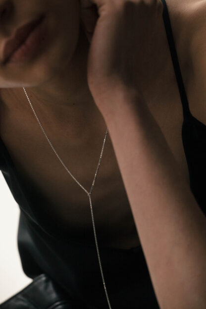 Saskia Diez Long Teardrop Necklace