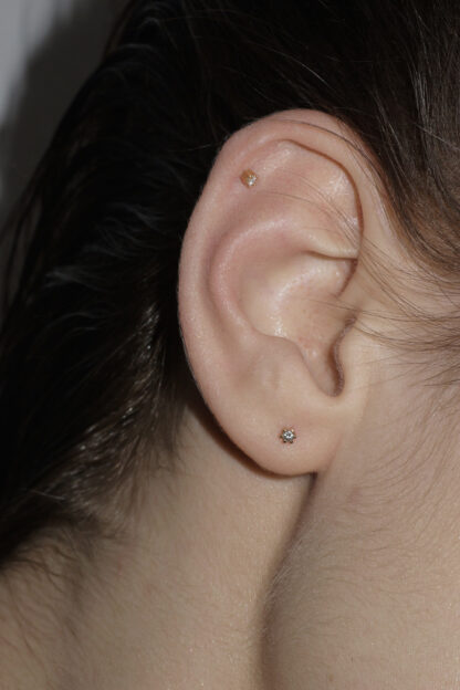 Saskia Diez Mini Diamond Solitaire Stud