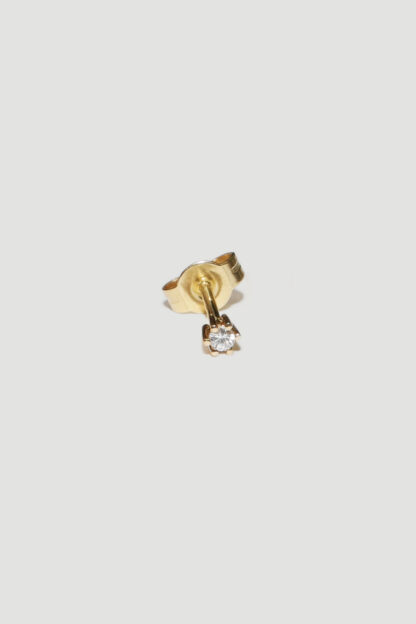 saskia diez mini Diamond solitaire stud