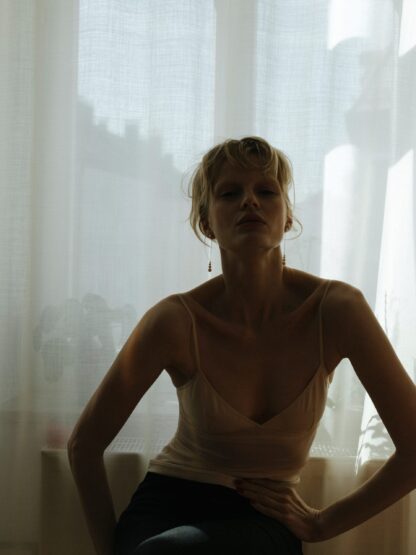 Saskia Diez Short Drop PEARL Earrings