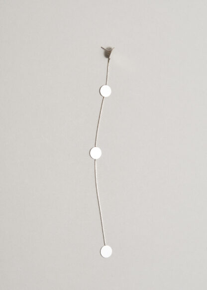 Saskia Diez Silver Dancing Paillettes Earring No1