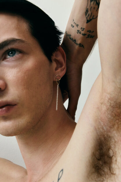 saskia diez small chained ETERNAL earrings