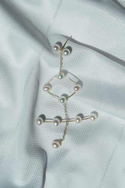 Saskia Diez Soccer Earring 4-4-2 Diamond