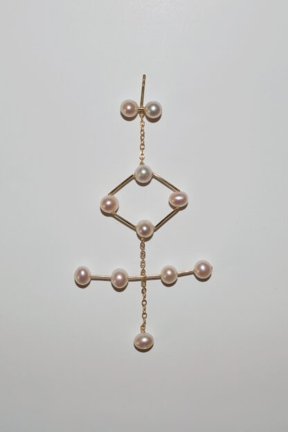 saskia diez Soccer Earring 4-4-2 diamond