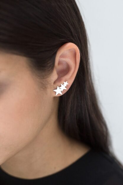 saskia diez Triple Star Studs