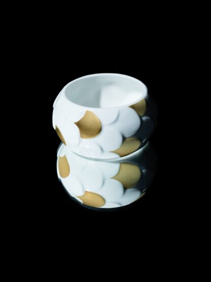 saskia diez White Gold Drake Cuff