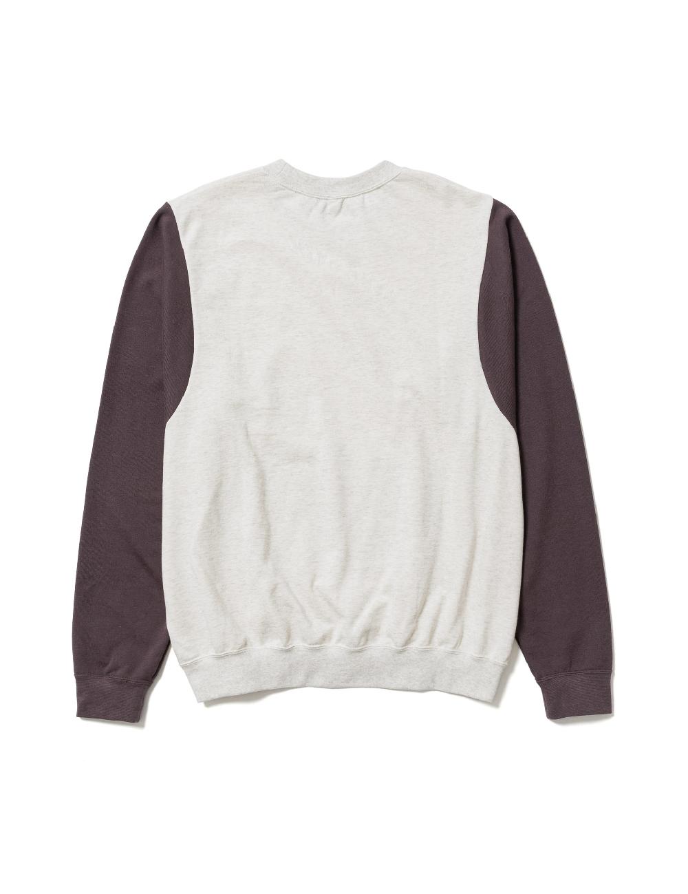 Sasquatchfabrix. 2TONE CREWNECK SWEATSHIRT 24SS-CSL-008