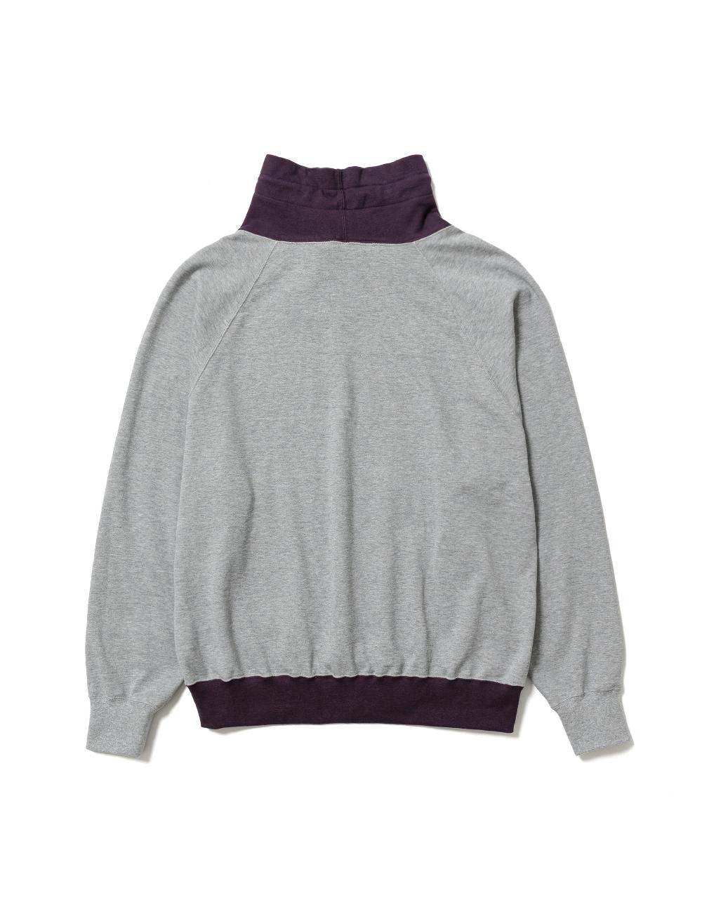 Sasquatchfabrix. 2TONE HINECK SWEATSHIRT 24SS-CSL-005