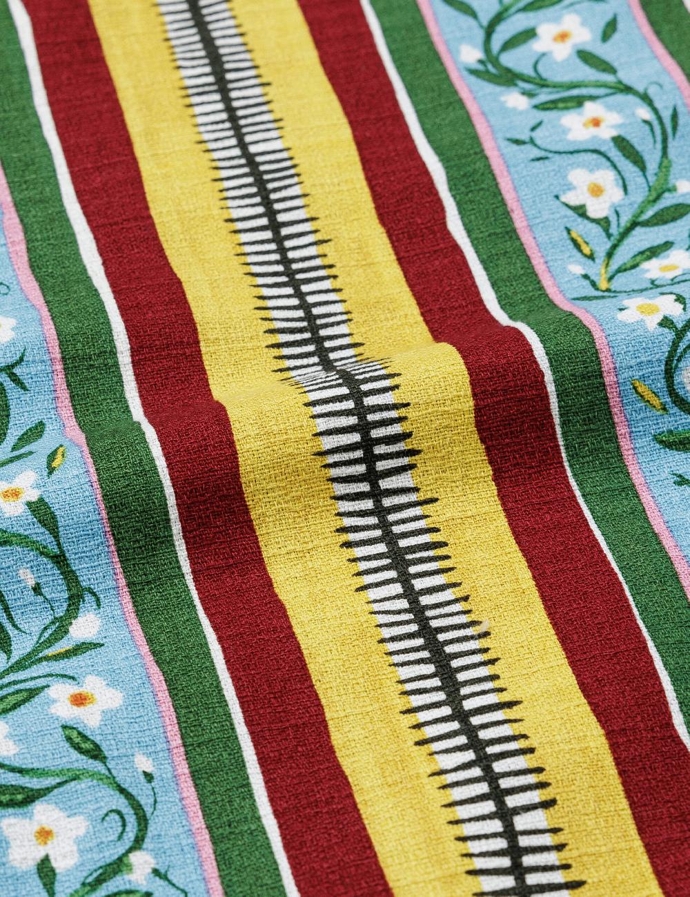 Sasquatchfabrix. EASY PANTS “MEXICAN FLOWER STRIPE” 25SS-PA9-007