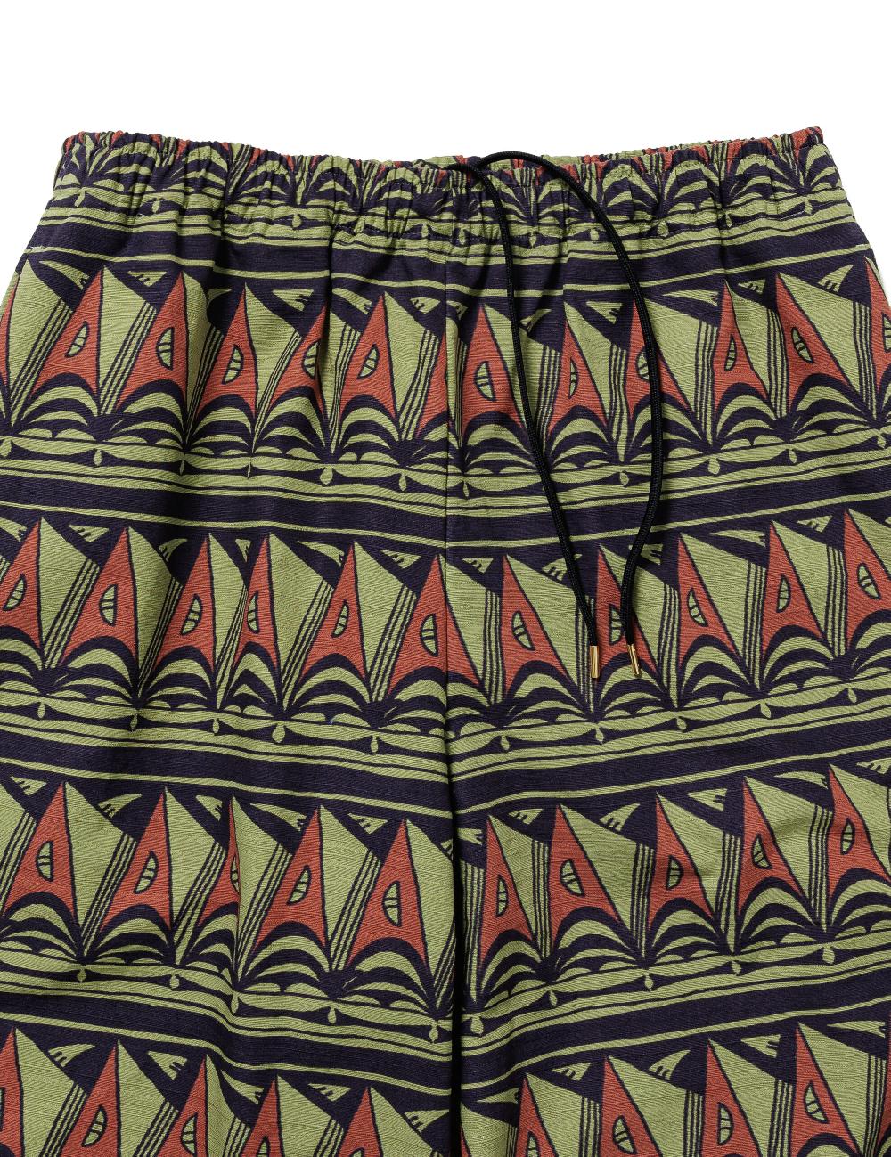 Sasquatchfabrix. EASY PANTS “PRIMITIVE BORDER” 25SS-PA9-015