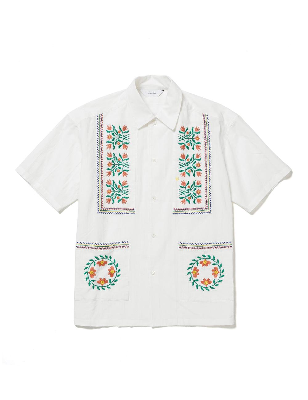 sasquatchfabrix. H/S SHIRT “EMBROIDERY FLOWERS” 25SS-SY5-002