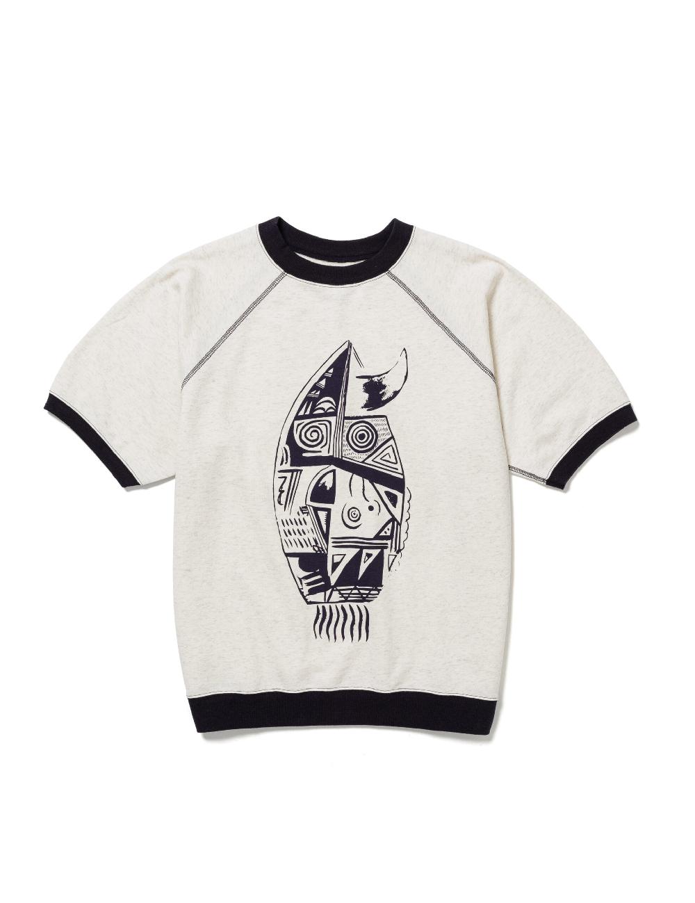 sasquatchfabrix. H/S SWEATSHIRT "PRIMITIVE MASK” 25SS-CST-004