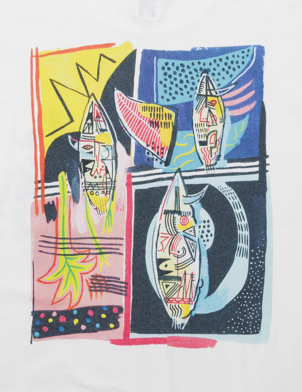 Sasquatchfabrix. H/S T-SHIRT “PRIMITIVE MASK” 25SS-TS5-001