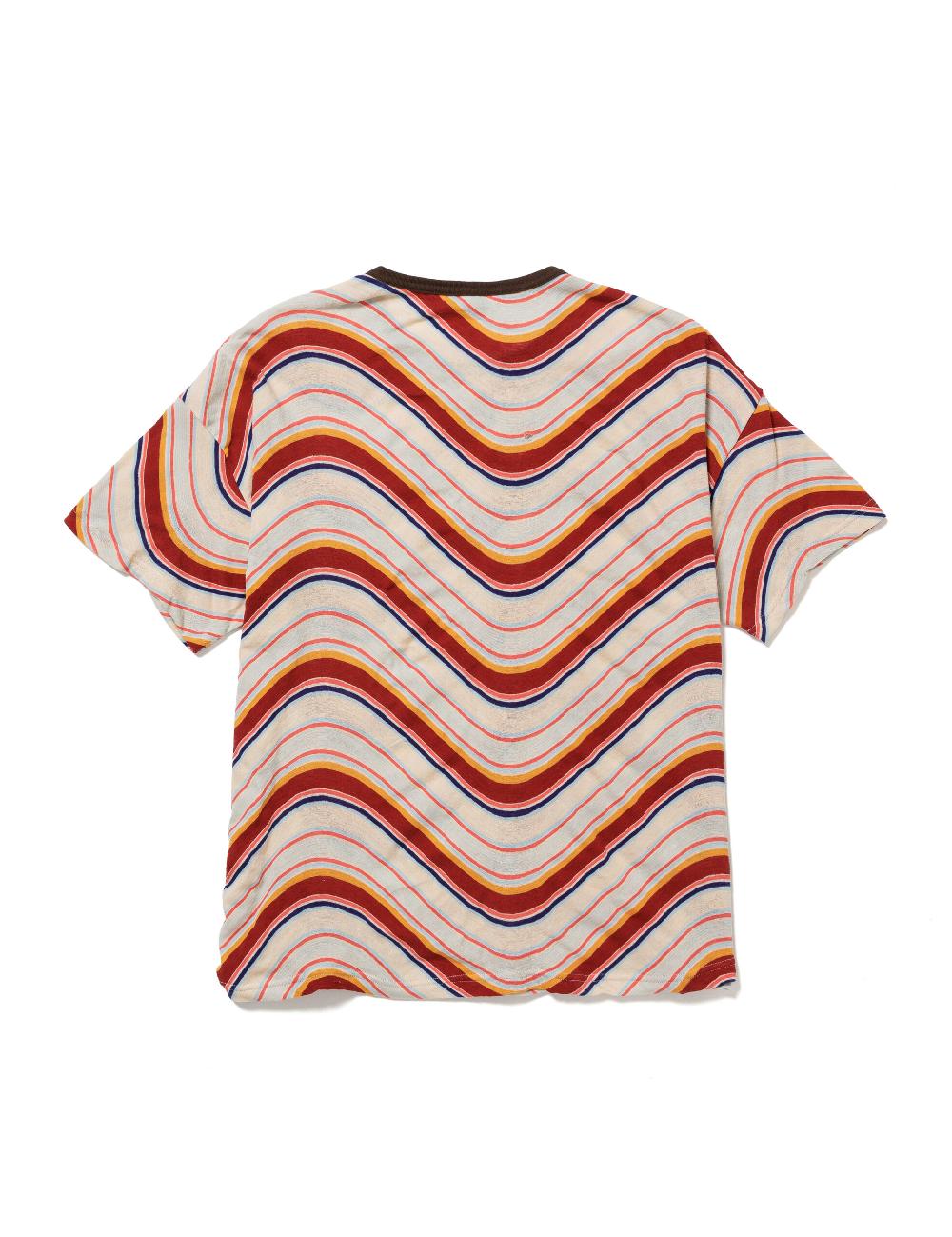 Sasquatchfabrix. H/S T-SHIRT “PSYCHEDELIC BORDER” 25SS-CST-001