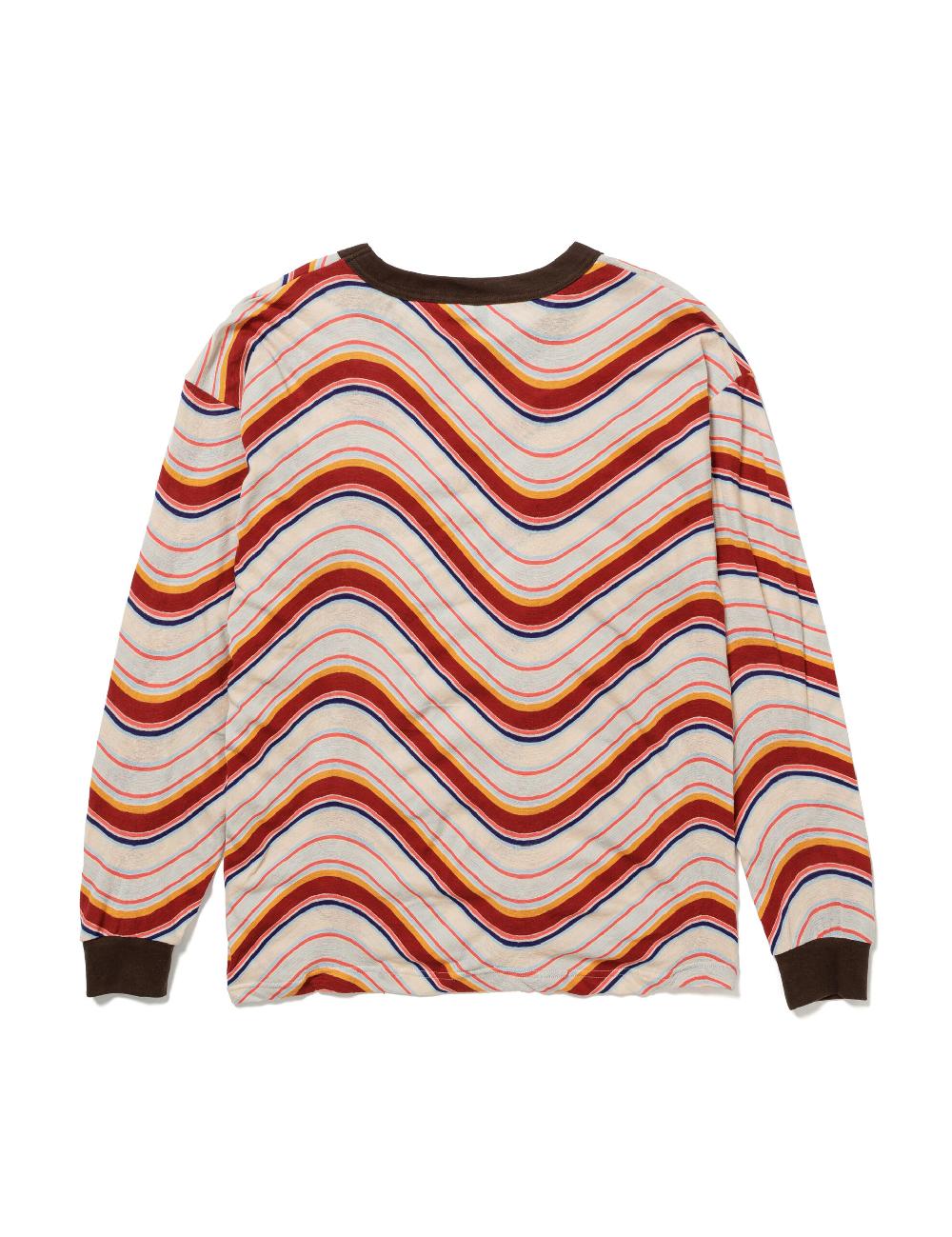 Sasquatchfabrix. L/S T-SHIRT “PSYCHEDELIC BORDER” 25SS-CSL-001