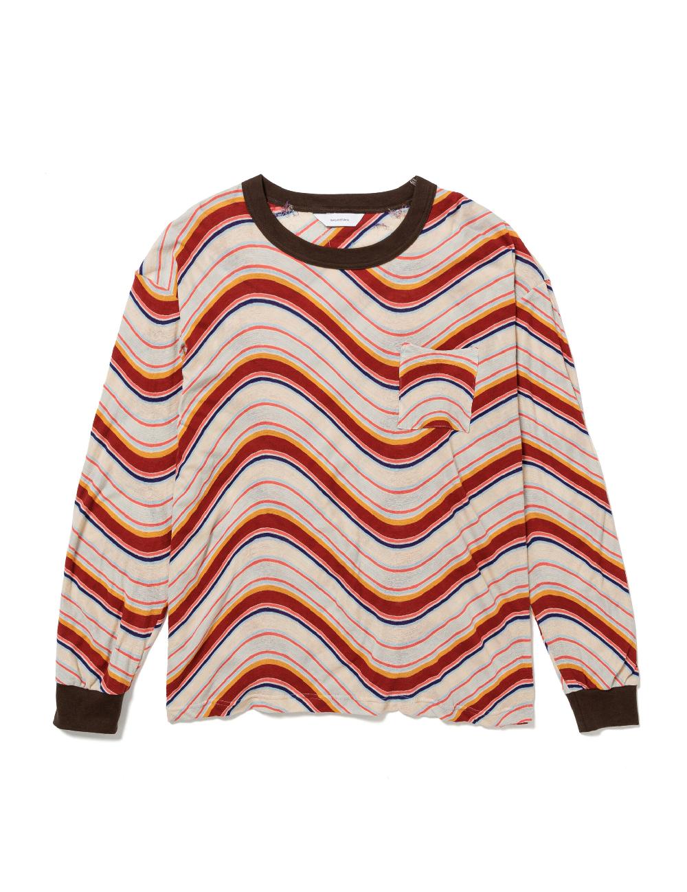 sasquatchfabrix. L/S T-SHIRT “PSYCHEDELIC BORDER” 25SS-CSL-001