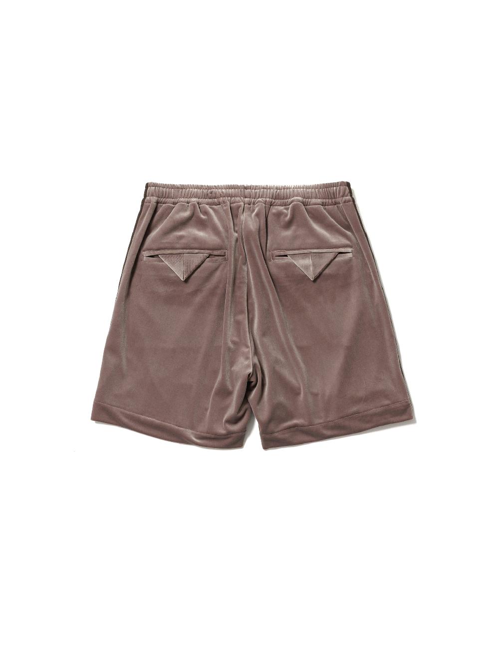 Sasquatchfabrix. LACE TAPE VELOUR SHORTS 24SS-PA5-001