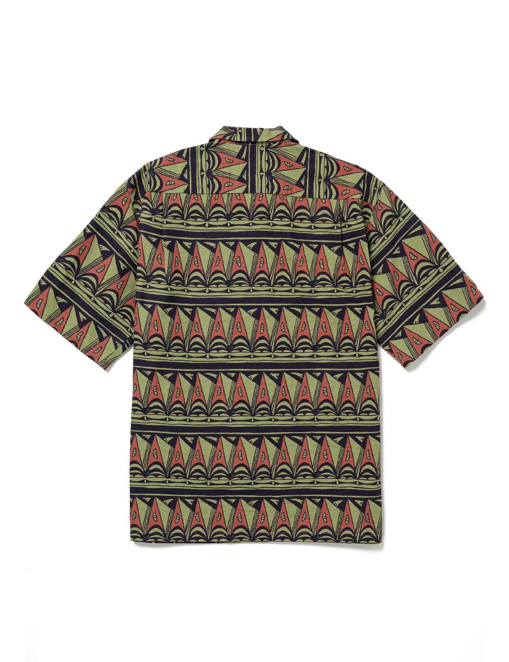 Sasquatchfabrix. OC H/S SHIRT “PRIMITIVE BORDER” 25SS-SY5-004