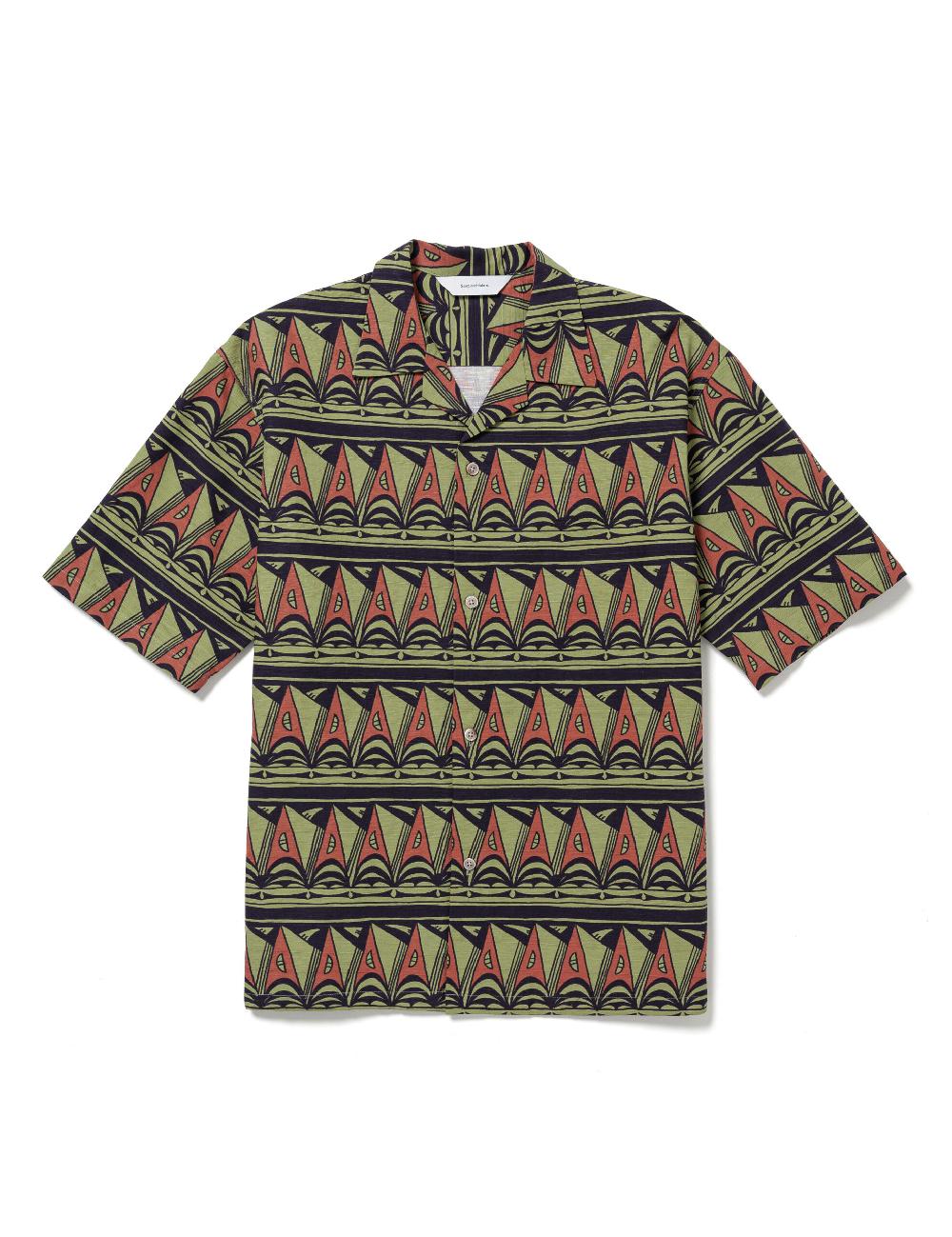 sasquatchfabrix. OC H/S SHIRT “PRIMITIVE BORDER” 25SS-SY5-004