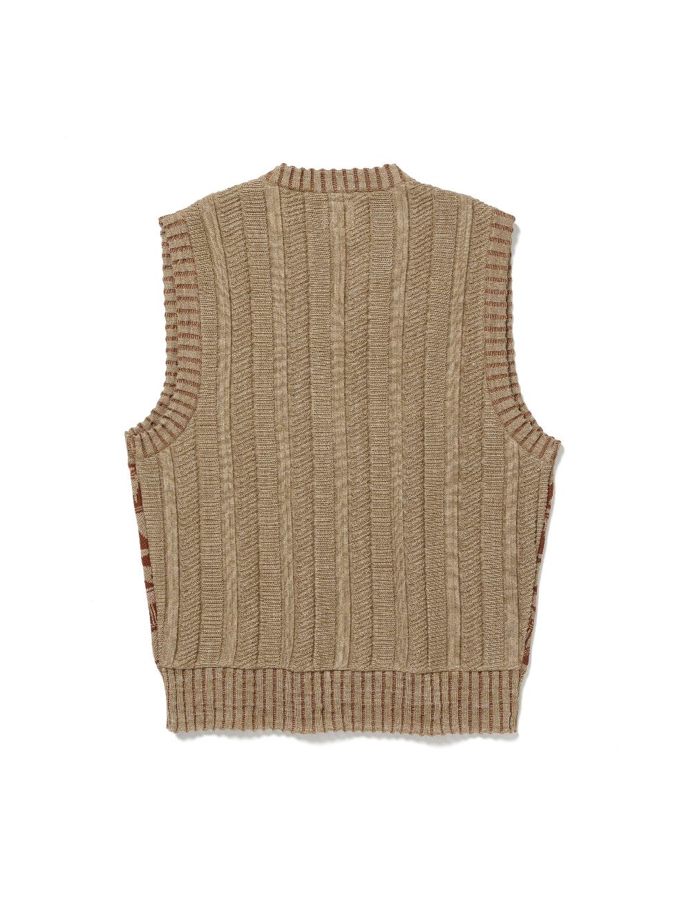 Sasquatchfabrix. KNIT VEST “MOLAS” 25SS-KNN-003