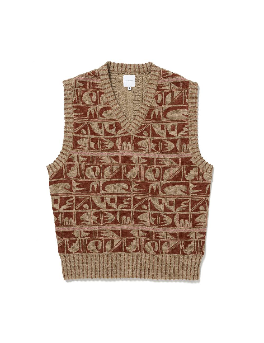 sasquatchfabrix. KNIT VEST “MOLAS” 25SS-KNN-003