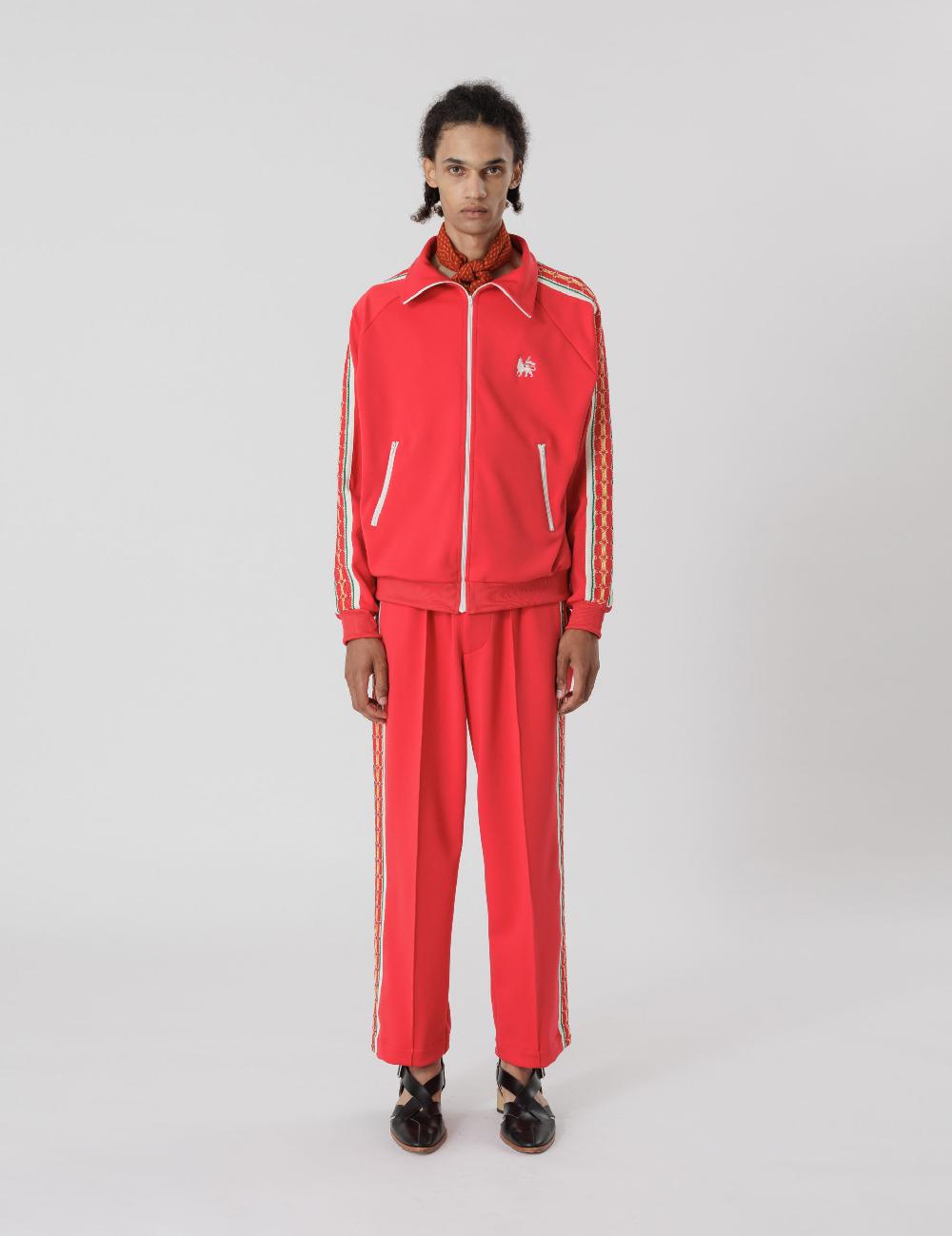 Sasquatchfabrix. LACE TAPE TRACK PANTS 24SS-PA9-012