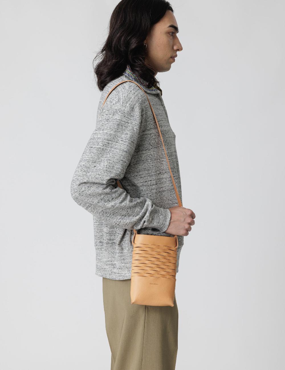 Sasquatchfabrix. MESH LEATHER BAG 25SS-GOA-004