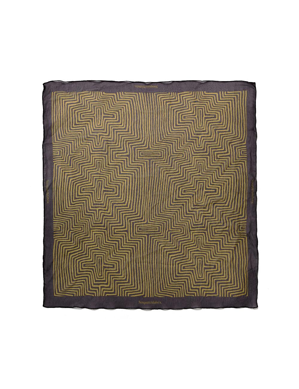 sasquatchfabrix. SILK SCARF “MOLAS” 25SS-GOA-002