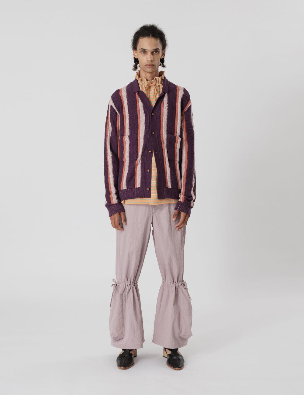 Sasquatchfabrix. STRIPE KNIT CARDIGAN 24SS-KNN-001