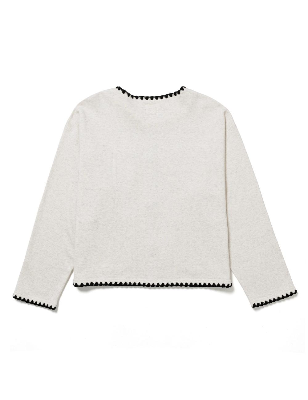 Sasquatchfabrix. SWEAT CARDIGAN “CH○NEL” 25SS-CSS-008