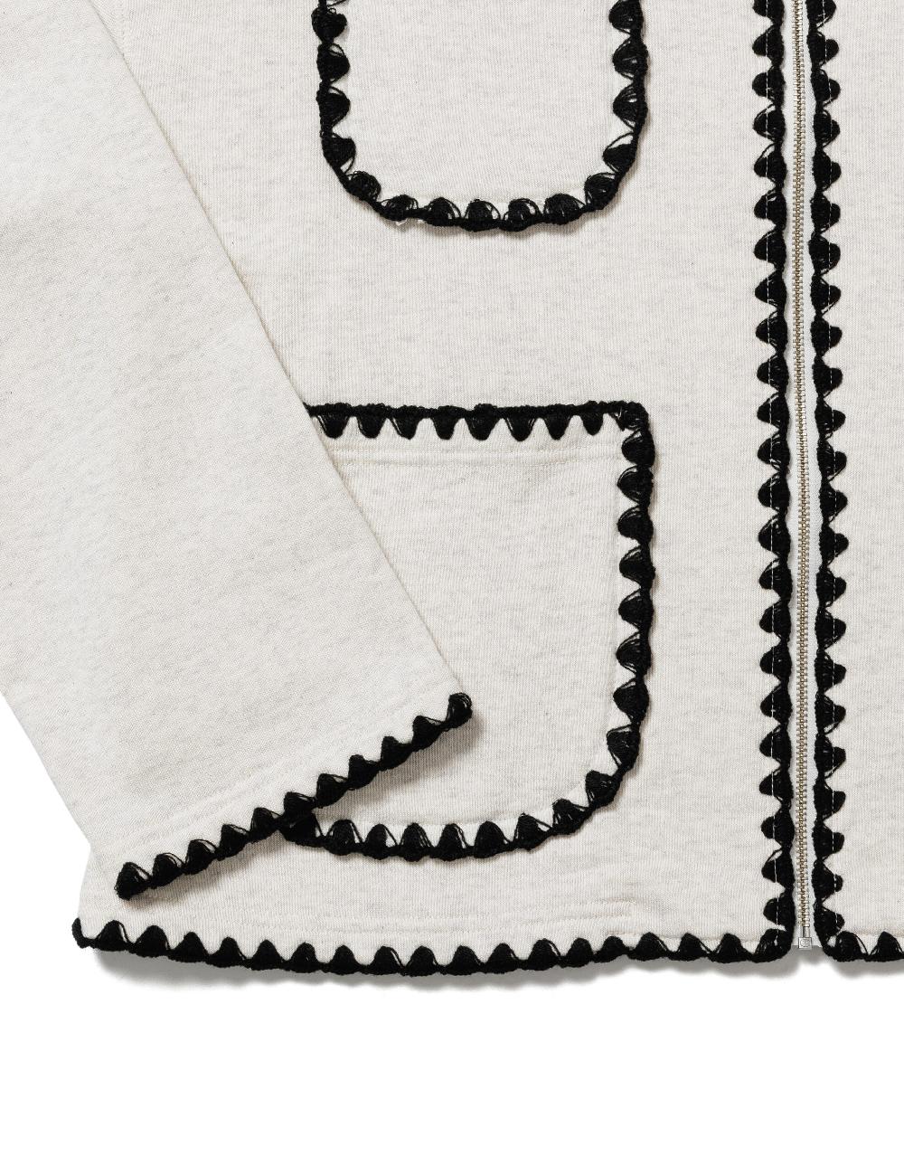 Sasquatchfabrix. SWEAT CARDIGAN “CH○NEL” 25SS-CSS-008