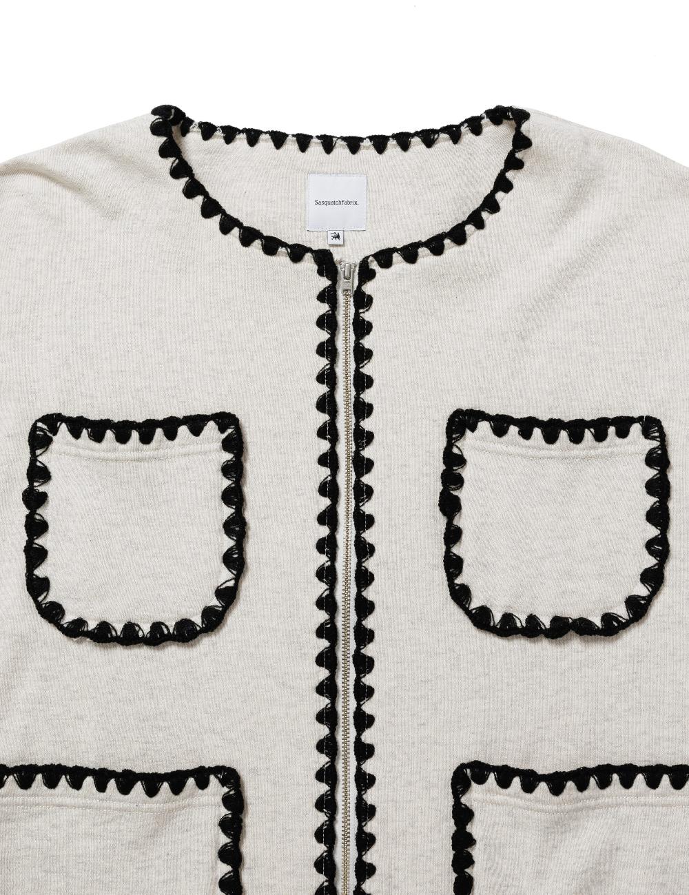 Sasquatchfabrix. SWEAT CARDIGAN “CH○NEL” 25SS-CSS-008