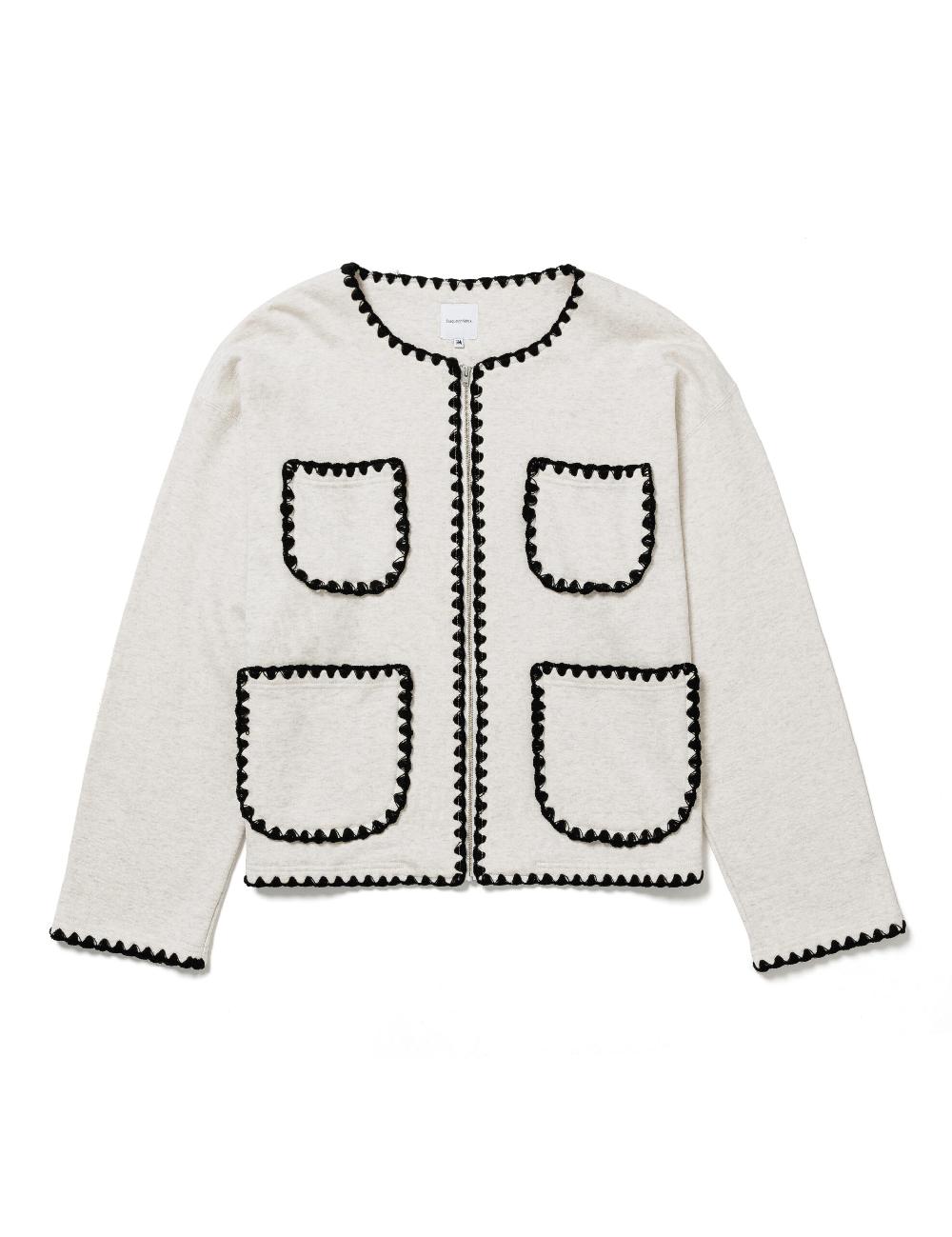 sasquatchfabrix. SWEAT CARDIGAN “CH○NEL” 25SS-CSS-008