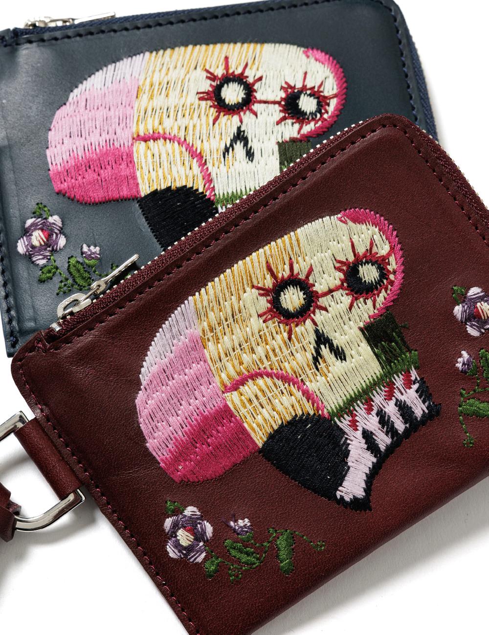 Sasquatchfabrix. WALLET “MEXCAN SKULL” 25SS-GOA-001