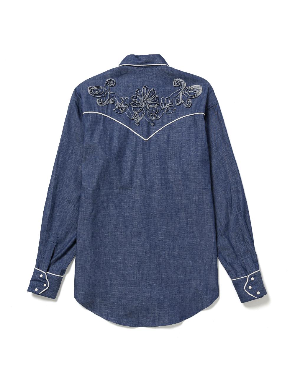 Sasquatchfabrix. WESTERN SHIRT “FLOWERS” 25SS-SY9-002