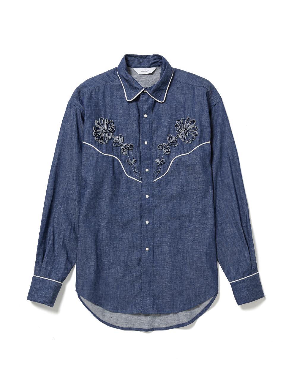 sasquatchfabrix. WESTERN SHIRT “FLOWERS” 25SS-SY9-002