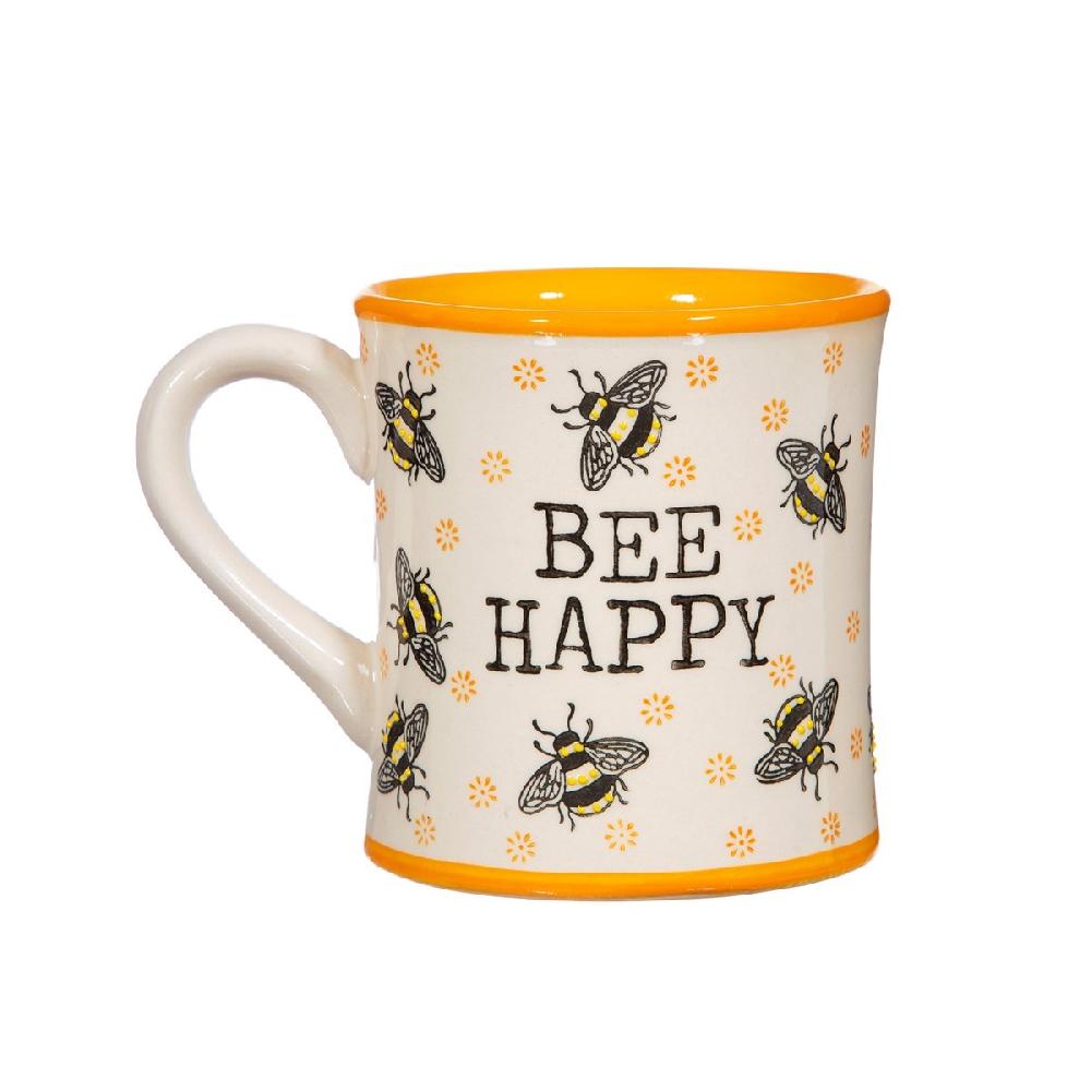 sass & bell Bee Happy Yellow Mug