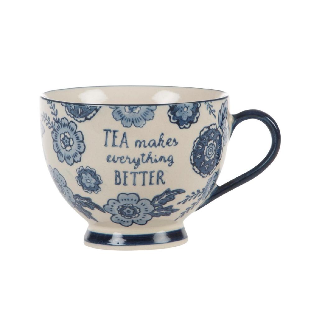 sass & bell Blue Willow Floral Mug
