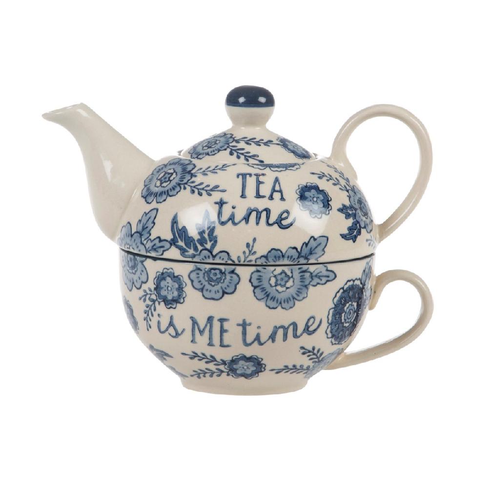 sass & bell Blue Willow Floral Tea For One