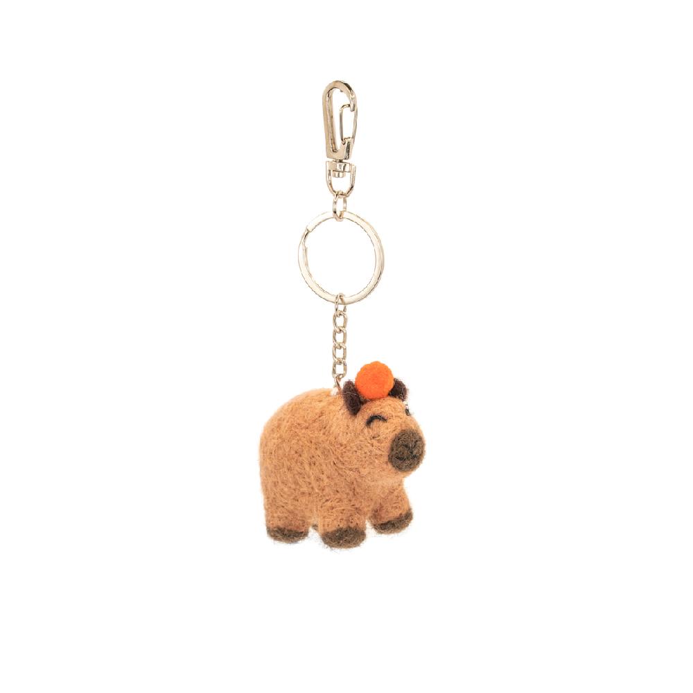 sass & bell Capybara Felt Keyring