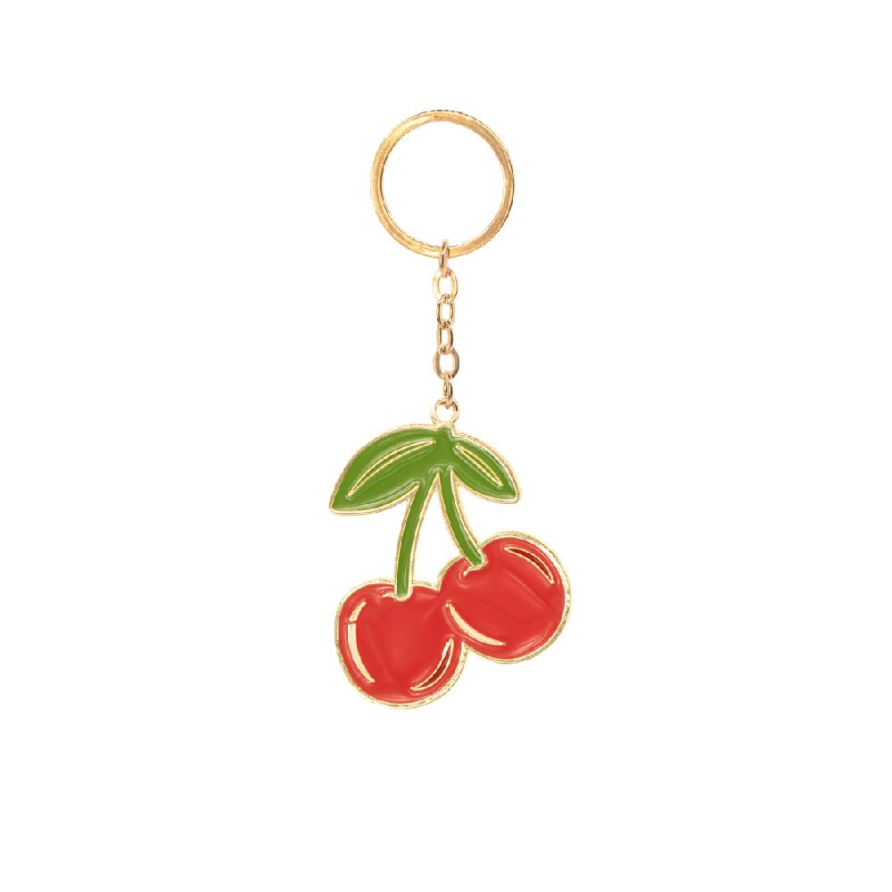 sass & bell Cherry Enamel Keyring