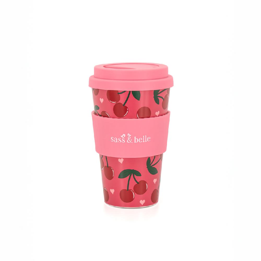 sass & bell Cherry Travel Coffee Cup