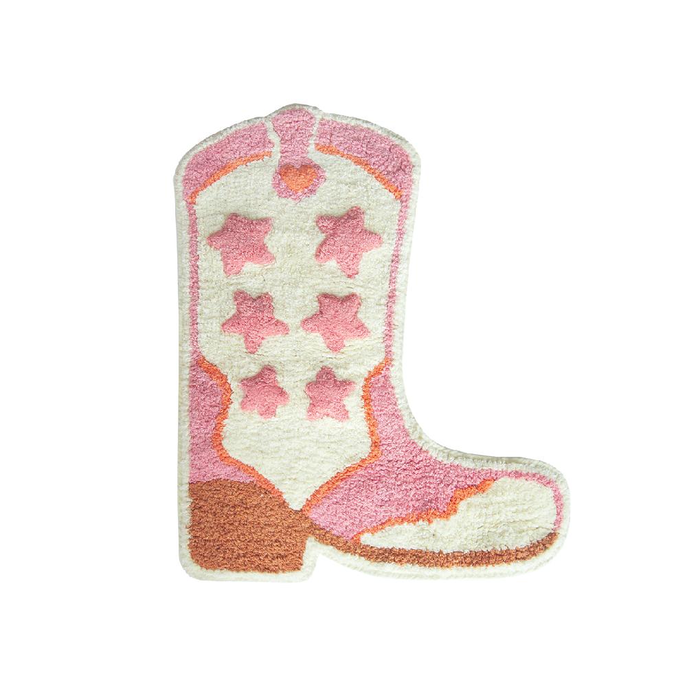 sass & bell Cowboy Boot Tufted Bath Mat