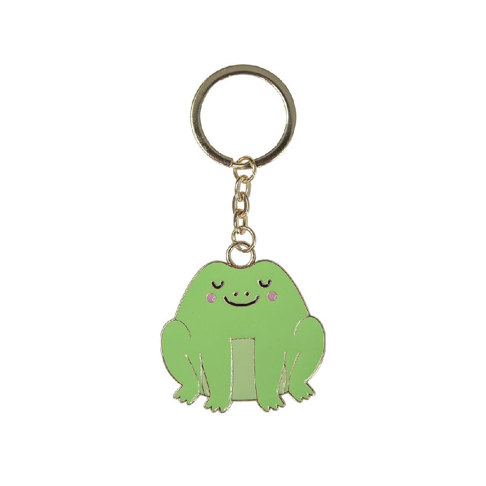 sass & bell Frog Enamel Keyring