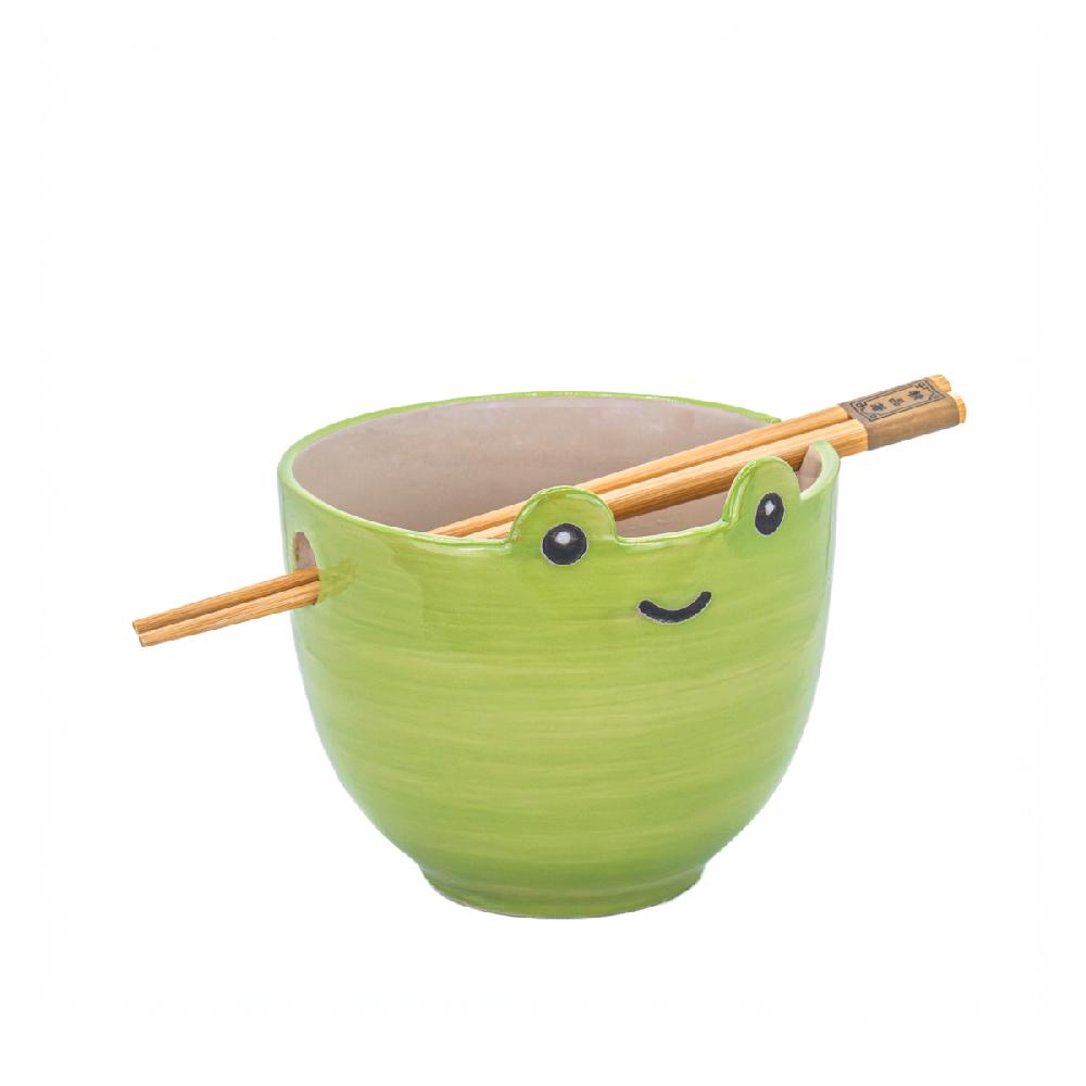 sass & bell Frog Noodle Bowl - With Chopsticks