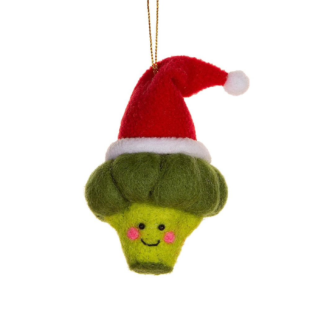 sass & bell Happy Broccoli Felt Hanging Decoration
