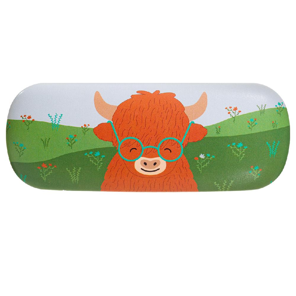 sass & bell Highland Cow Glasses Case